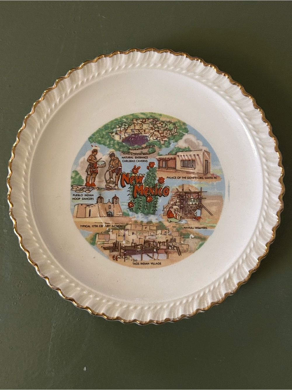 New Mexico Souvenir Mini Plate Collectible Vintage Decor